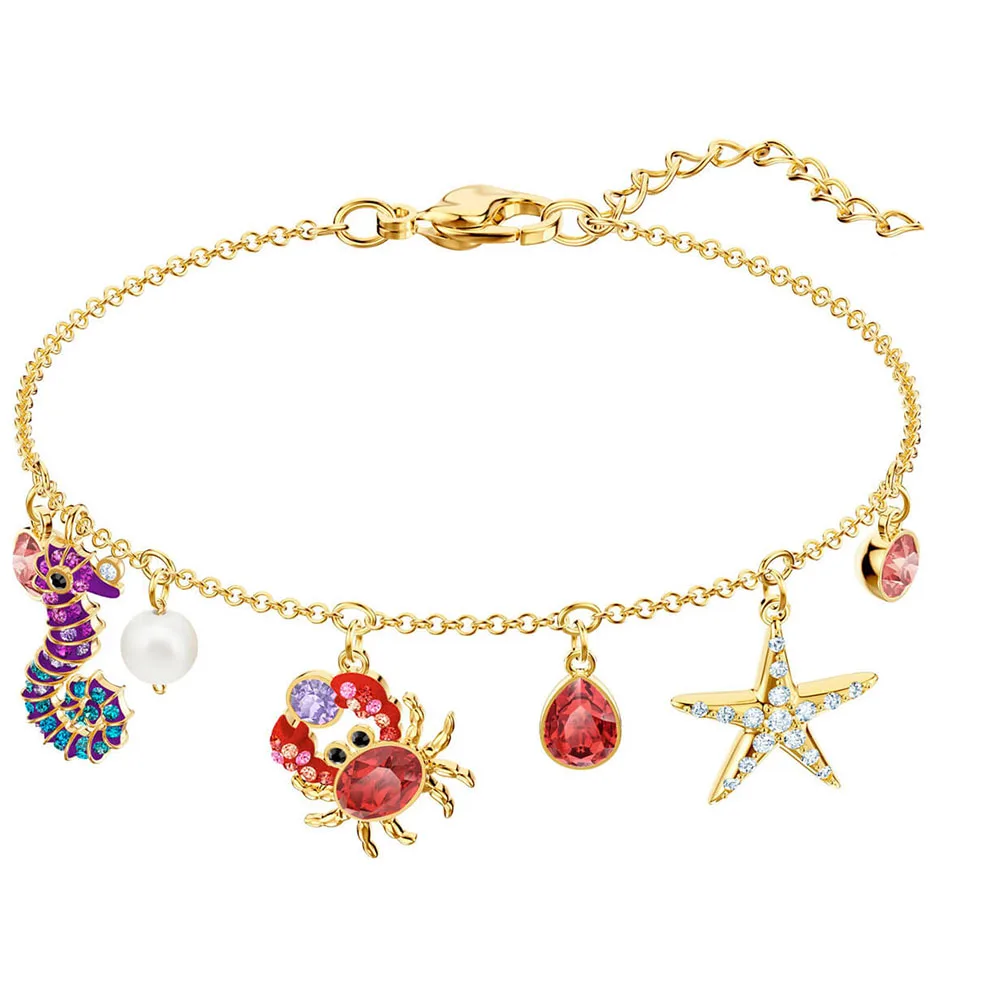 

SWA RO 2019 Original 1:1 New OCEAN Bracelet Box Set Women's Shining Marine Life Pendant For Mom Girlfriend Luxury Jewelry Gift