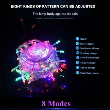 

10m 100LED Starry Sky String Light Wedding Party Xmas Decorative Lamp Indoor Drop Party Garden Stage Fairy Light for Christmas