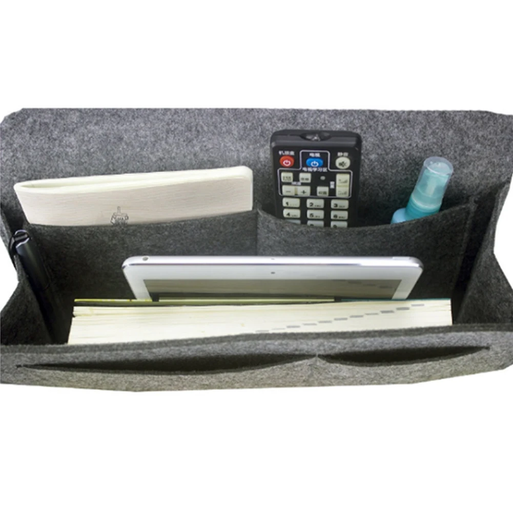 New Bedside Storage Organizer Hanging Caddy Bed Holder Pockets Bed Pocket Sofa Organizer Pockets Book Felt Bed Holder Pockets