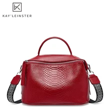 Осенне-зимние новые кожаные женские сумки с узором «крокодиловая кожа», мягкая Бостонская сумка на плечо, одноцветные женские сумки через плечо на молнии