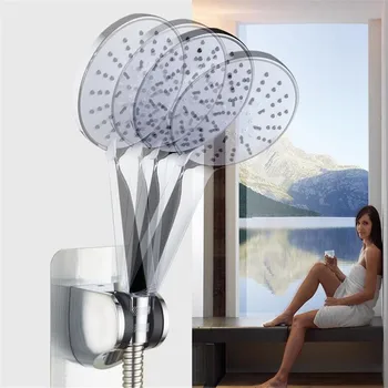

Adjustable Self-adhesive Handheld Plactis Polished Showerhead Holder Wall Mounted Bathroom Shower Holder Bracket