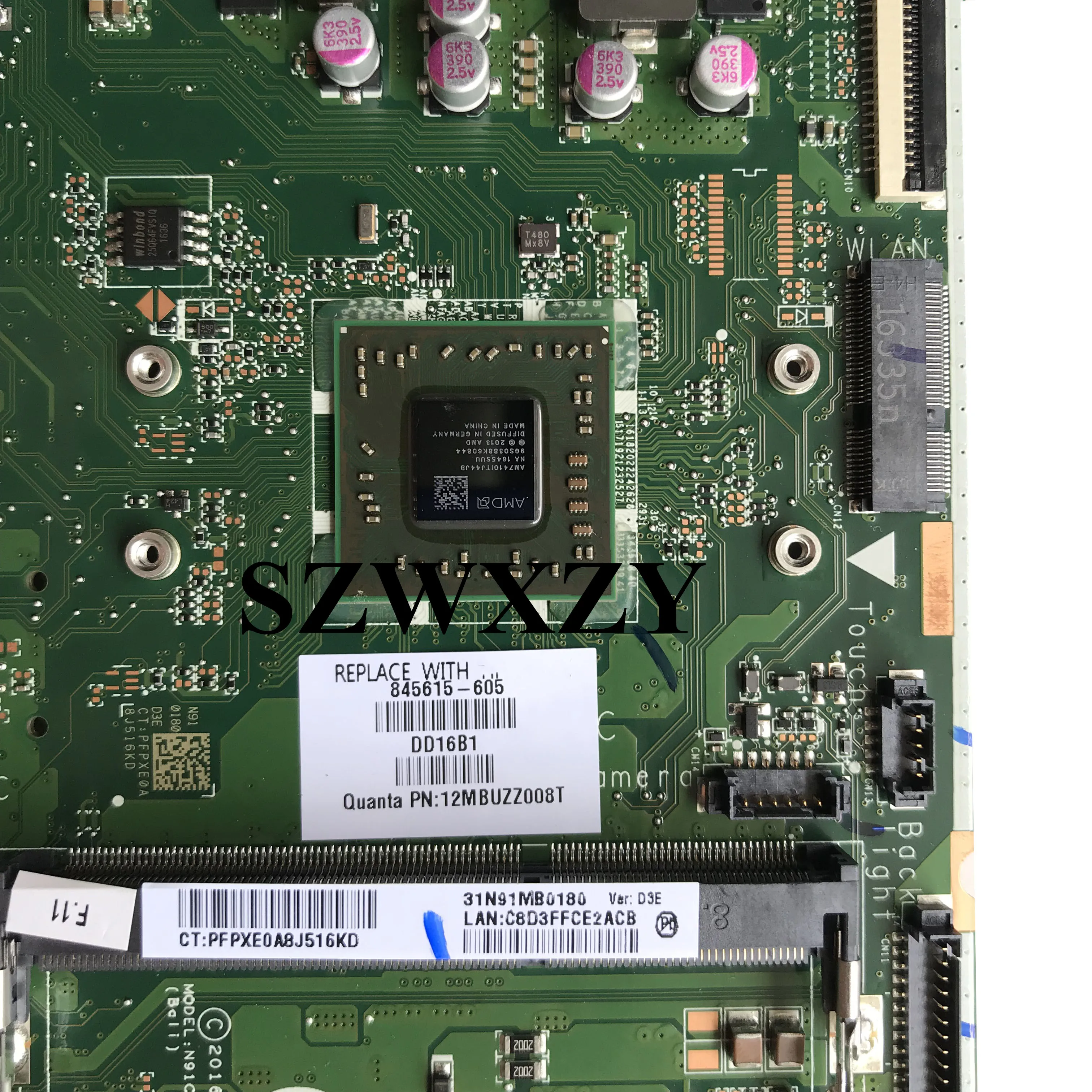 Отлично подходит для материнской платы hp 20-C 20-C000NA 2" MT Deskto с процессором AMD E2-7110 845615-001 845615-601 DAN91CMB6D0 работает