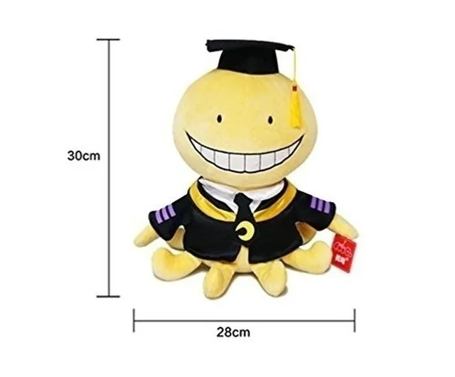 Kids Assassination Classroom Cute Octopus Doll Korosensei Koro Sensei Teacher Plush Stuffed Toys Cartoon Animals Dolls Graduate