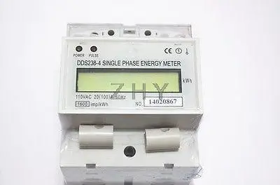 

DDS238 20(100A) 110V 60HZ LCD Single phase Din rail KWH Watt-hour meter, Din rai