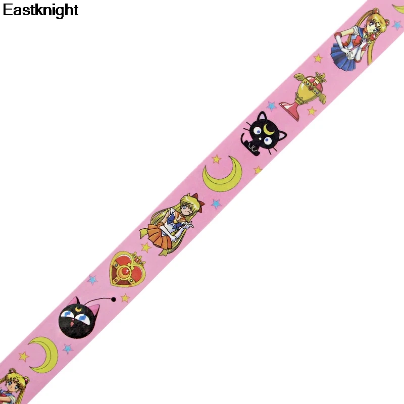 Sailor Moon Аниме DIY Скрапбукинг липкий клей Васи бумага маскирующая лента kawaii печатные узоры наклейки E0827
