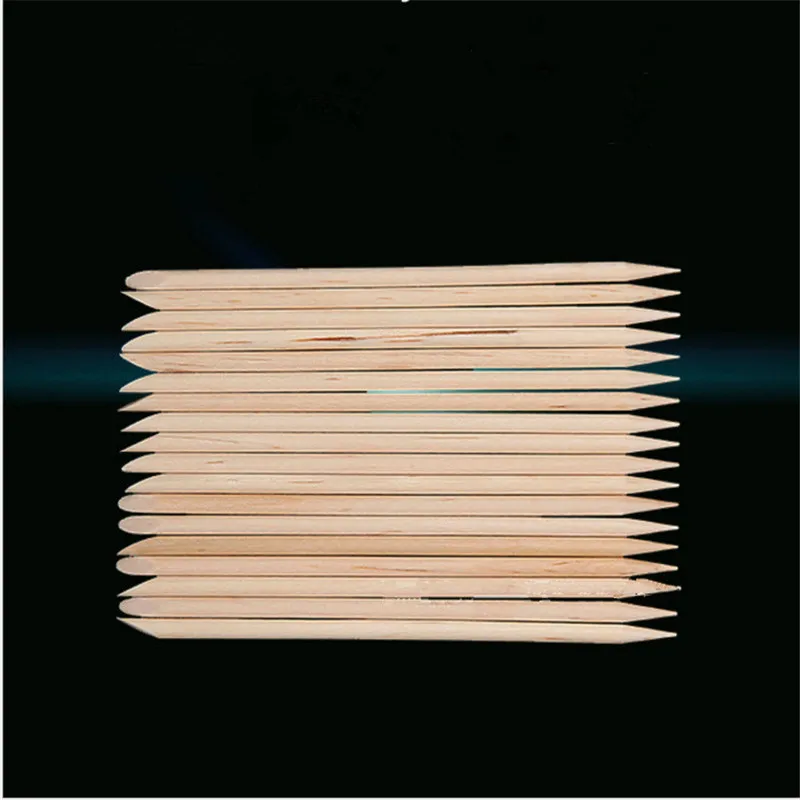 100pcs/set Nail Art Orange Wood Stick Sicks Cuticle Pusher Remover Manicure Pedicure Care Beauty Makeup Tools |