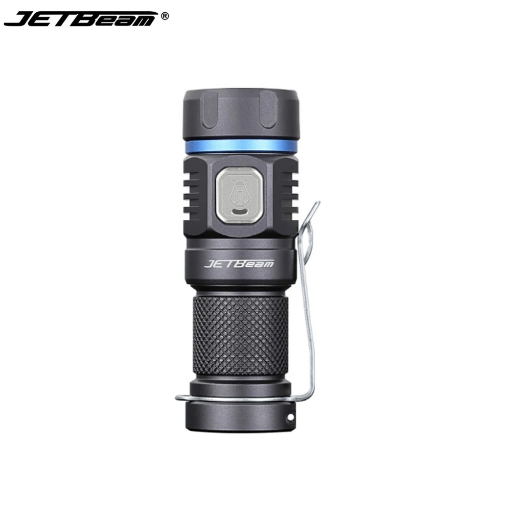 JETBeam E20R Micro USB Rechargeable Flashlight SST40 N4 BC Max 990 Lumen Mini Torch Flash Light with 16340 Li Battery