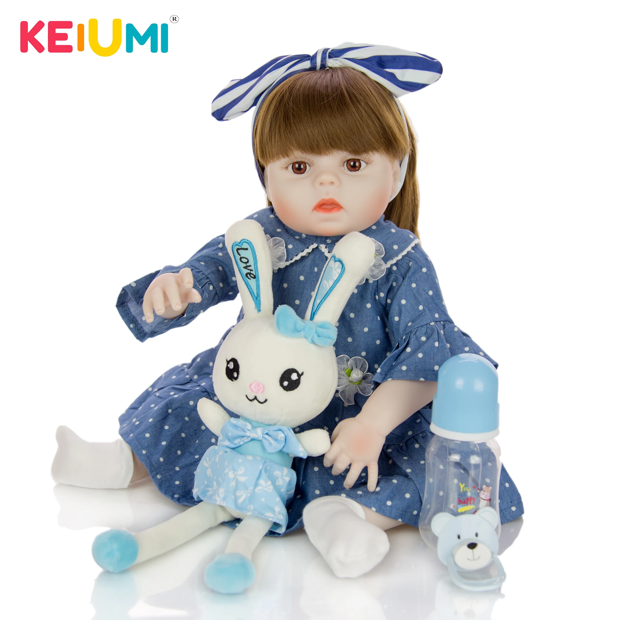 KEIUMI 19 дюймов 48 см Прекрасный горячая Распродажа игрушки полный силиконовый