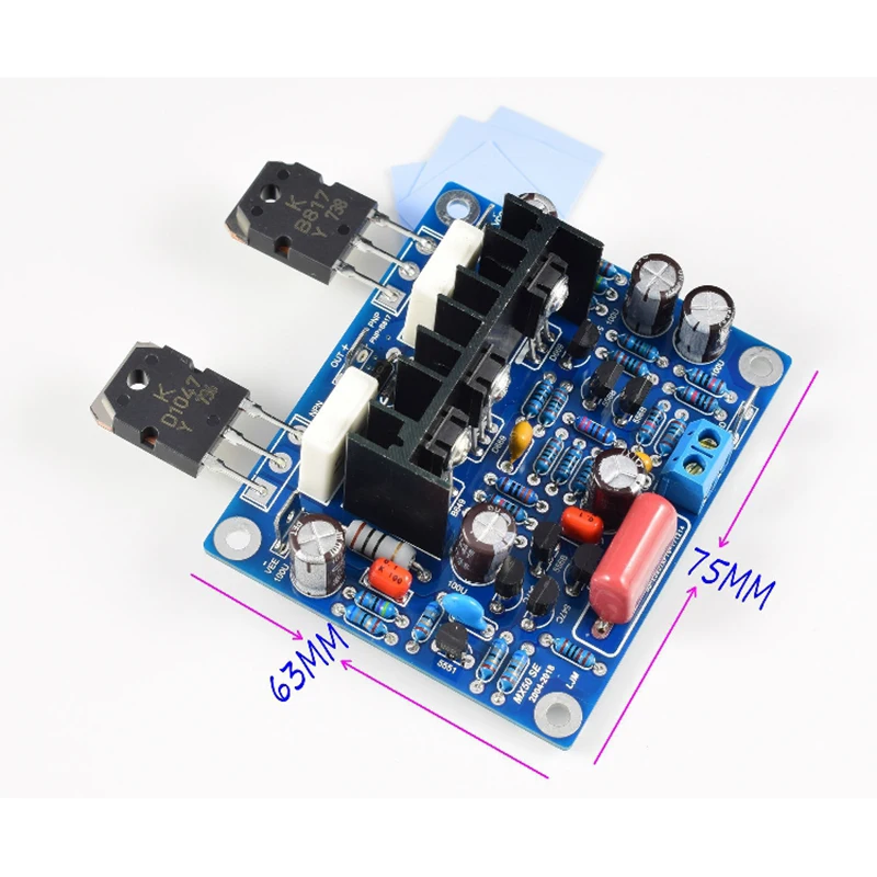 Mesmo e Placa Pçs de Alta Fidelidade Duplo Canal 2x100w Amplificador Potência Estéreo Kit Faça Você Terminada 2 Mx50 se 2.0 - Image 2