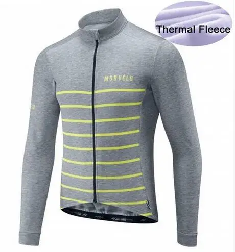15 Morvelo Зимняя Теплая Флисовая велосипедная футболка Ropa Ciclismo Mtb с длинным рукавом велосипедная одежда для мужчин - Color: 15