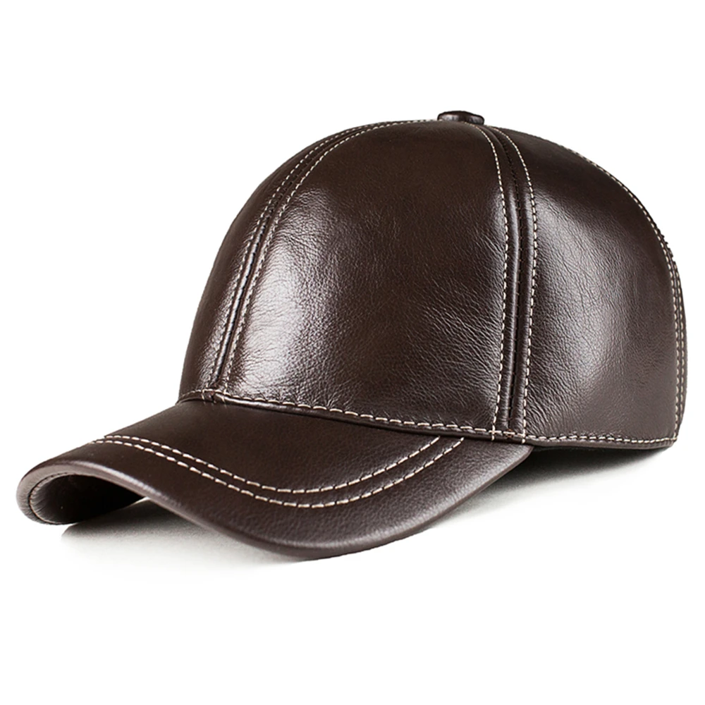 LA SPEZIA Brown Baseball Cap Men Real 
