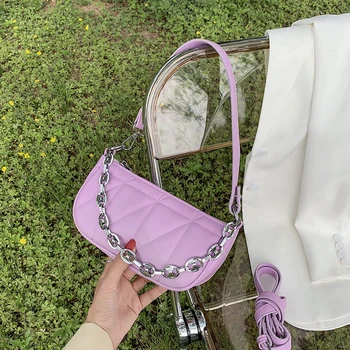 

NEW French Design Fashion Rhombus Underarm Bag Elegant Chain Handbag Crossbody Bag Shoulder Bag Width 20.5cm Height 11cm