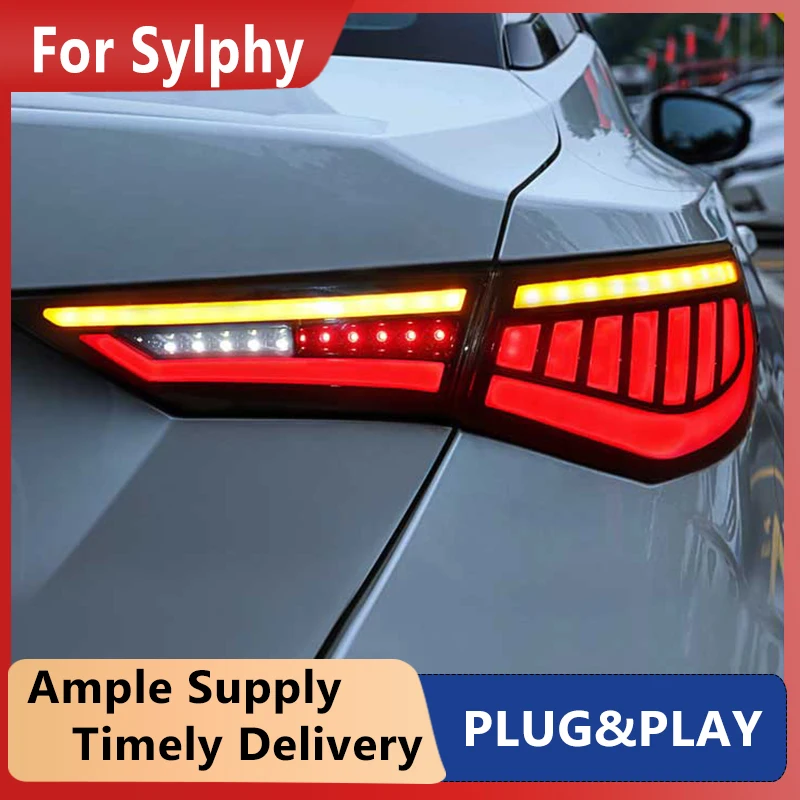 

Автомобильные задние фонари, автомобильные запчасти для Nissan Sylphy 2020 2021, задние фонари, светодиодные сигналы заднего хода, парковочные огни FACELIFT