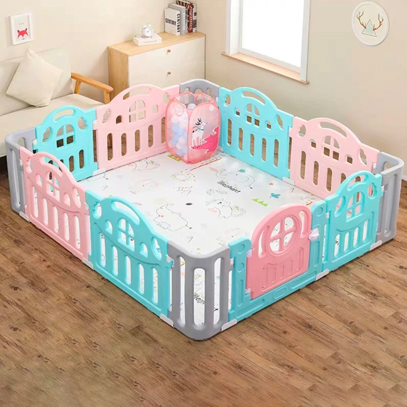 Parc Pour Bebe Avec Barriere De Securite Center D Activite Pour Nourrissons Cloture De Lit Avec Porte De Verrouillage Piscine Fosse A Balles Cadeau Tapis Aliexpress