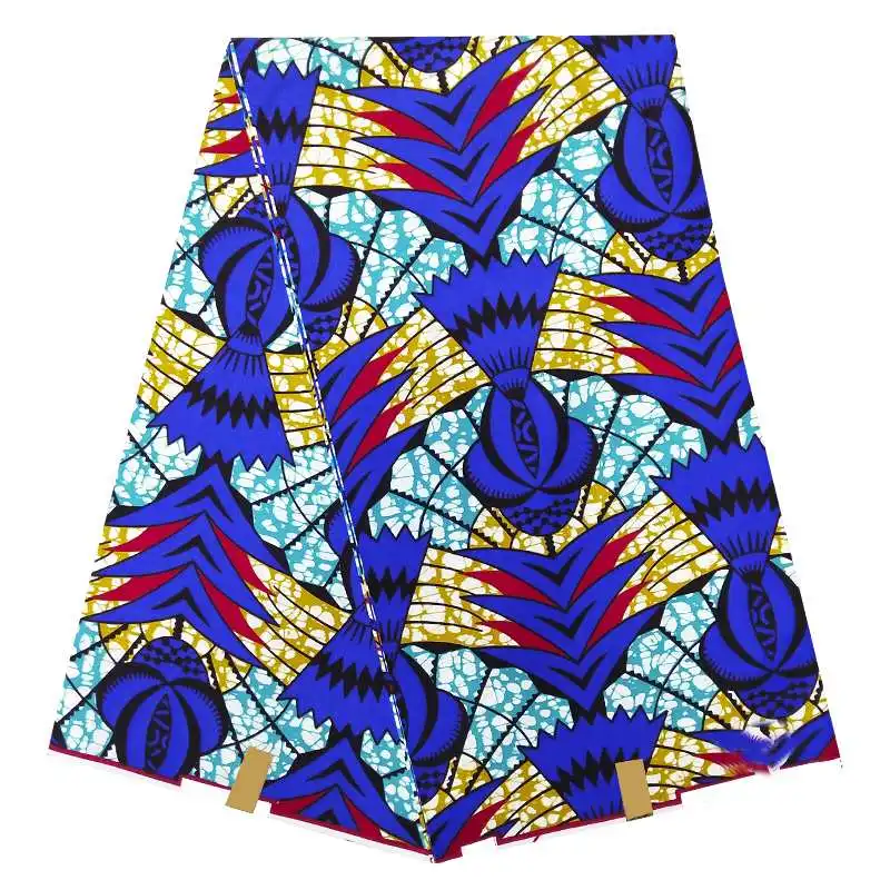 Африканский Воск принты ткань настоящий мягкий хлопок 6 ярдов/шт гарантия Анкара Голландский Настоящий Воск для платья лоскутное шитье 0009