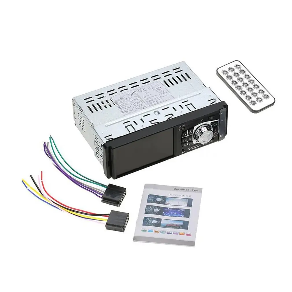 

4012B 4.1 inch 1 Din Car Radio Auto Audio Stereo FM Bluetooth 2.0 MP5 Player Support Rear View Camera Steering Wheel Control