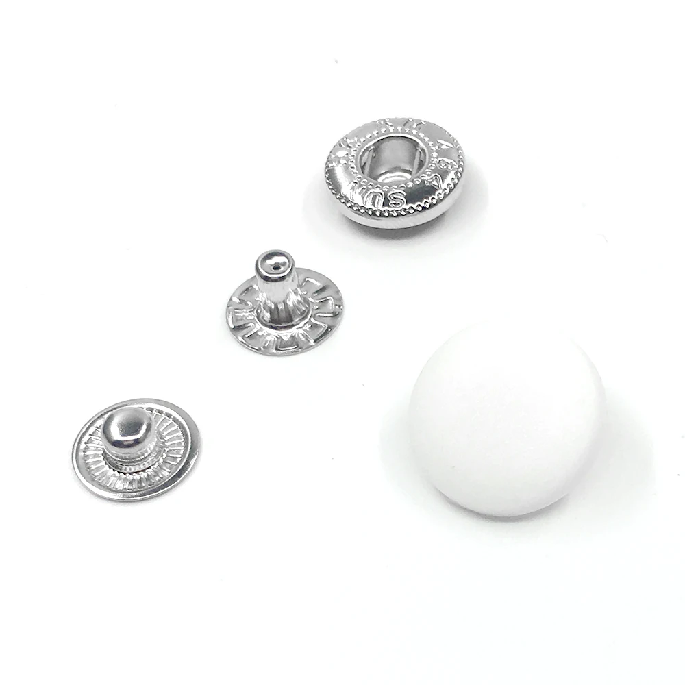 50sets Snaps top cover Black and white nylon material Buttons Plastic snaps button Rivet Button accessories T3T5 T8 button 2