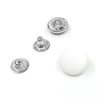 50sets Snaps top cover Black and white nylon material Buttons Plastic snaps button Rivet Button accessories T3T5 T8 button 2