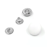 50sets Snaps top cover Black and white nylon material Buttons Plastic snaps button Rivet Button accessories T3T5 T8 button 2
