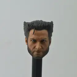 1/6 масштаб супер герой Росомаха 3 Хью Джекман X-men Fierce version Head Sculpt головной убор для 12 "экшн фигурка тело куклы игрушки