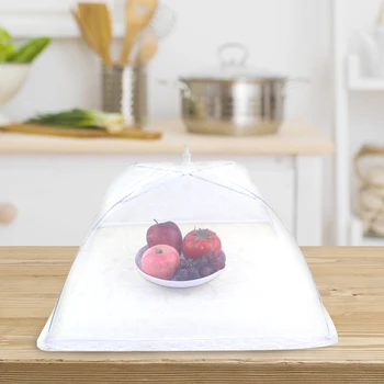 

6 Pack Pop-up Mesh Food Covering Tent Umbrella Outdoor Food Covering Net Party Picnic Barbecue Reusable And Foldable Dish Cover