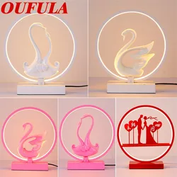 Ouala – lampe de Table en résine à LED, décoration créative contemporaine, pour Foyer, salon, chambre à coucher, bureau, hôtel 