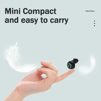 

Earphone Wireless Bluetooth 5.0 Mini Earphone Wireless Headset Earphones 2000mAh Charging Box Waterproof X5L0