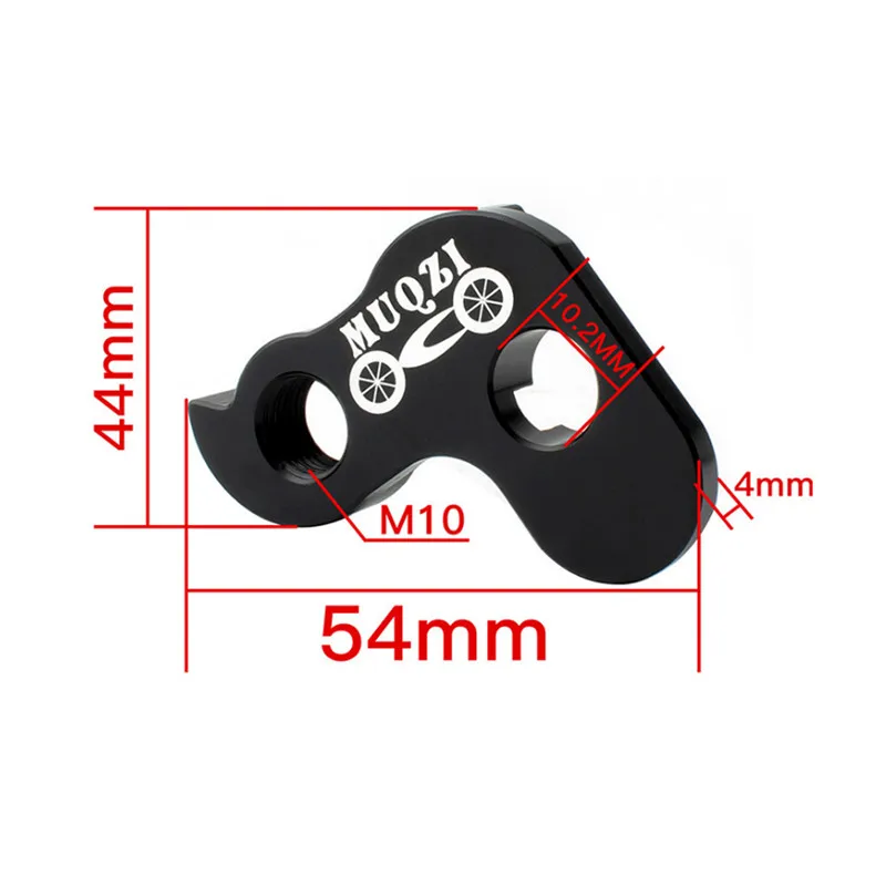Folding Bicycle Rear Derailleur Modified Tail Hook Hanger Cycling Aluminum Alloy Outside 3 Speed Tail Hook Tough Hange