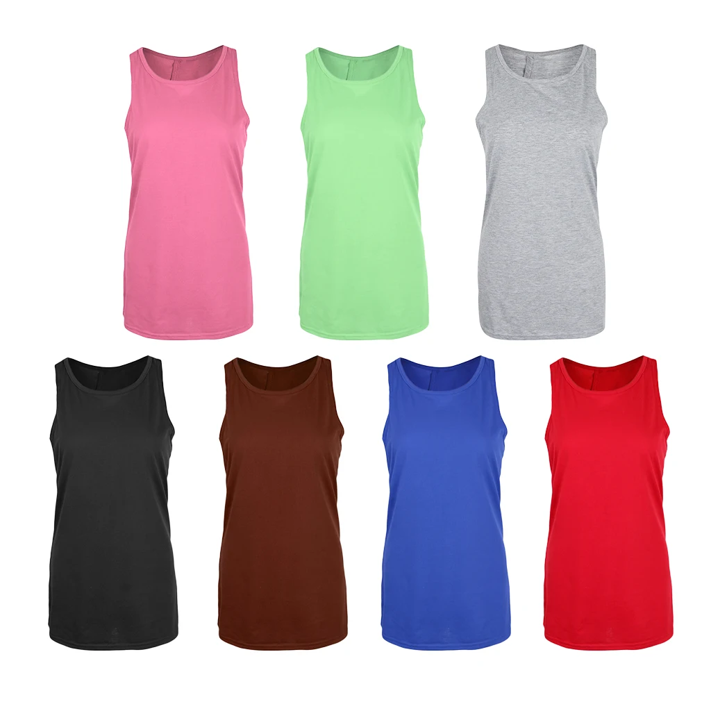 Flexible Cross Back Yoga Tank Top Workouts Running Gym Apparel Loose Fit for Women