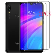2 adet Xiaomi Redmi için 7 temperli cam koruyucu üzerinde Redmi7 Y3 M1810F6LG, M1810F6LH, m1810F6LI ekran koruyucu Film kapak