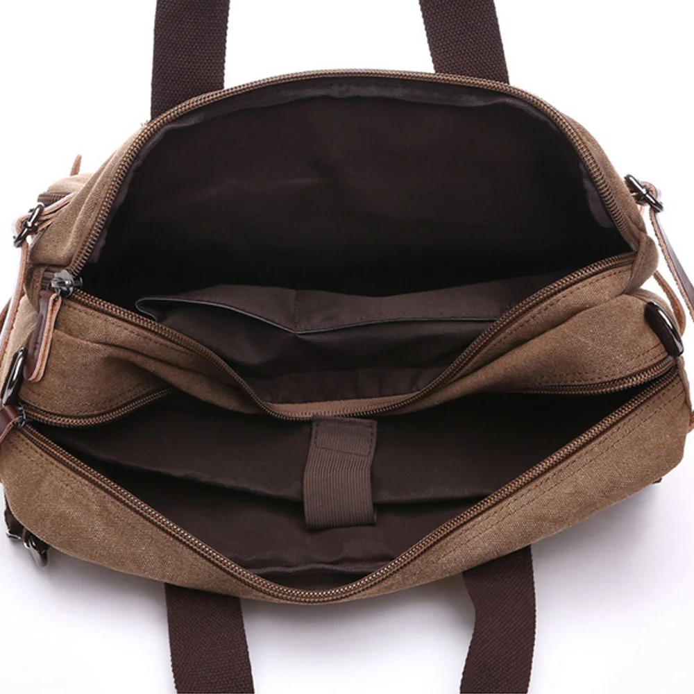 Leather Messenger Bag For Men For 15 and 17 Inch Laptops Brown