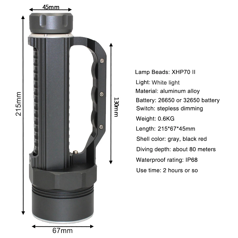 XHP70.2 портативный светодиодный светильник-вспышка для дайвинга подводный 100 м водонепроницаемый тактический фонарь 32650 26650 фонарь для подводной охоты XHP70 светильник для дайвинга