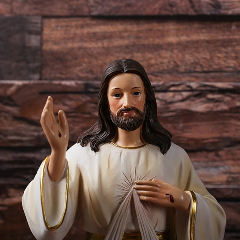 12Inch Jesus Figurine Hand Painted My Christian Heart