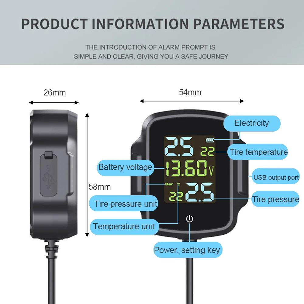  TPMS  Ÿ̾ з ͸ ý, Ÿ̾ µ 溸 ý QC 3.0 USB  ȭ º