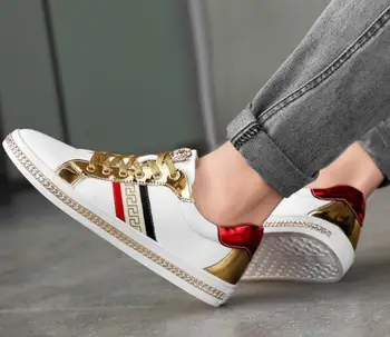 

Fashion High Quality Canvas Casual White Shoes Mens Brogue Shoes Loafers Man business work men's shoes