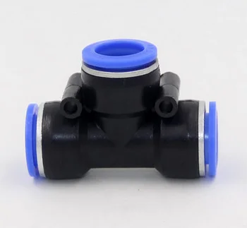 

5PCS 3 Way T shaped Tee Pneumatic PE 4mm to 16mmQuick connect adapter