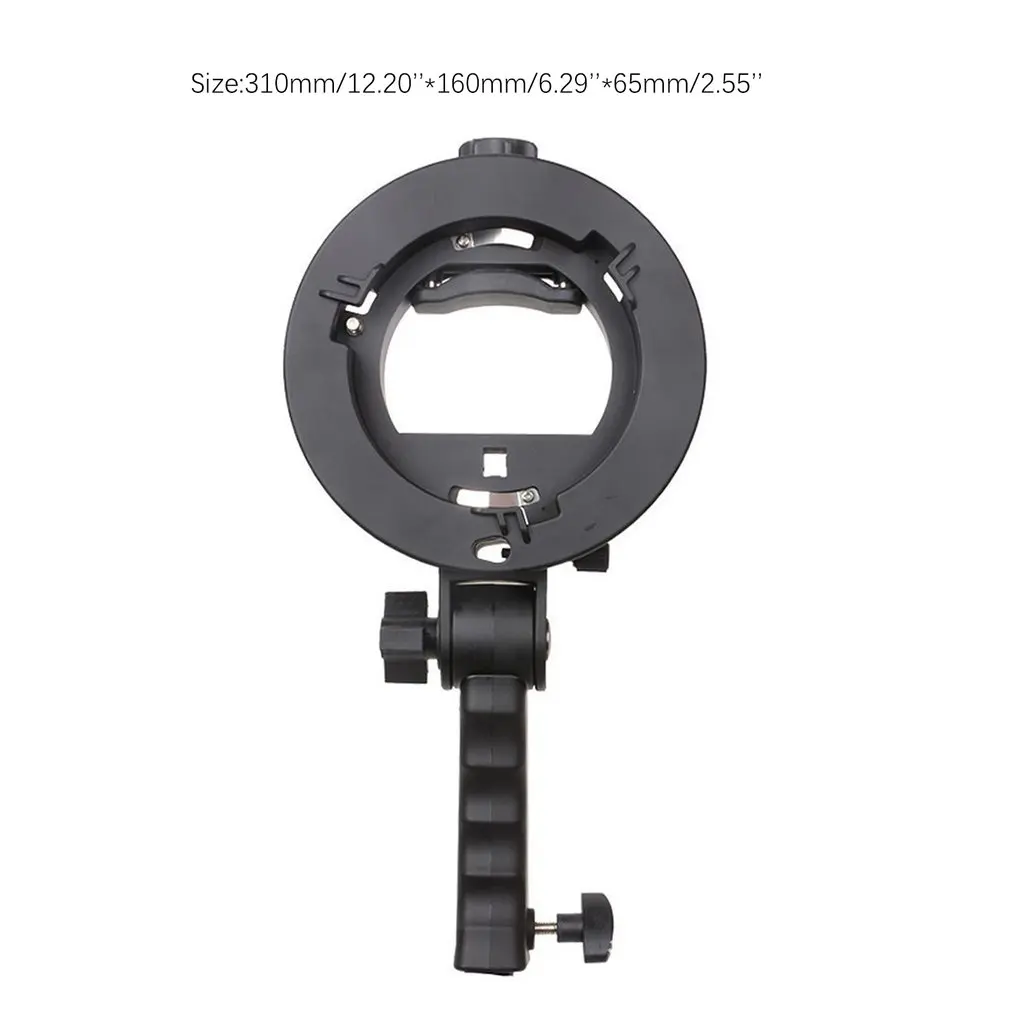 Портативный держатель s-образного кронштейна Bowens S Mount Houder voor Speedlite Flash Snoot софтбокс портативная тарелка для красоты