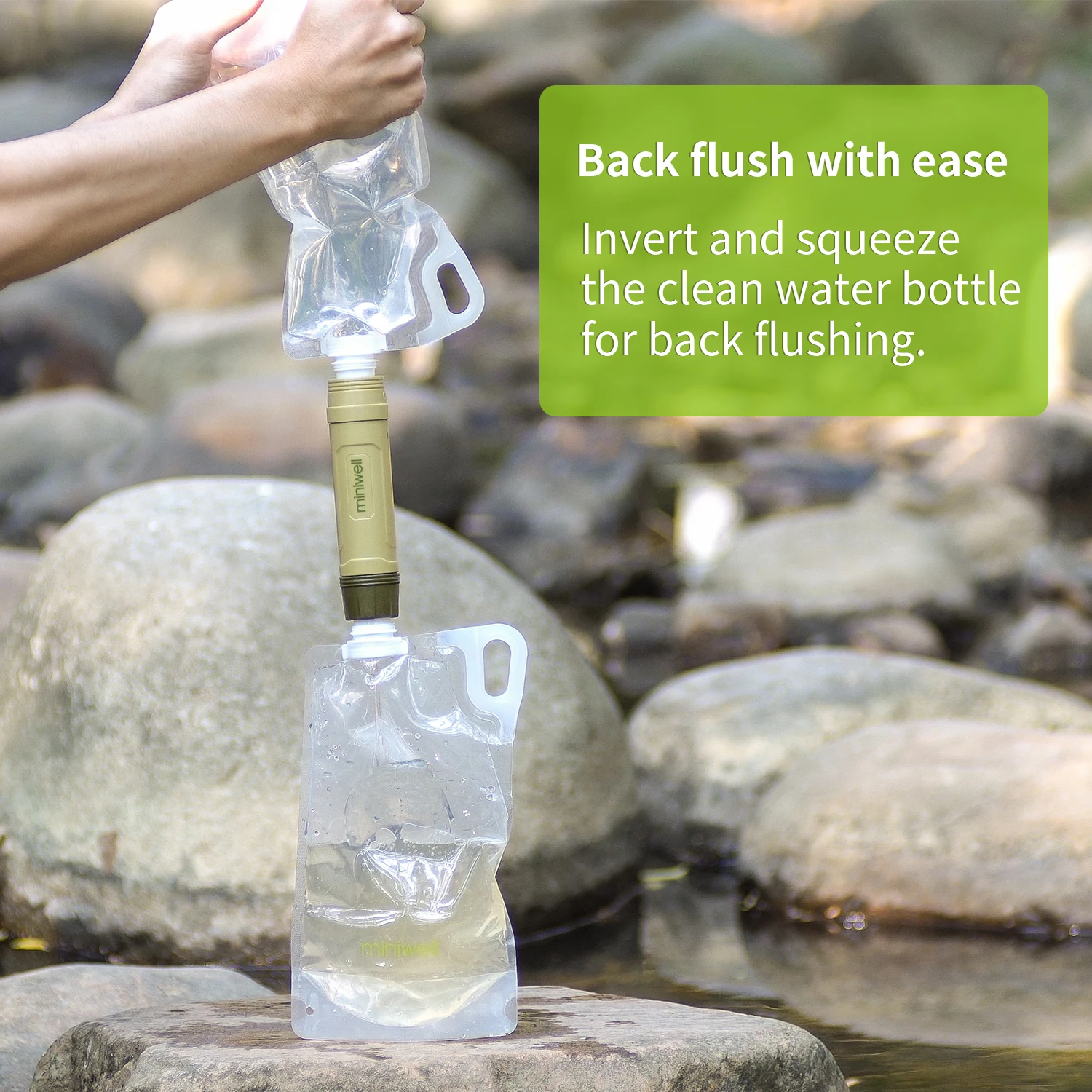 Miniwell Portable Water Filter – Campers Choice Depot