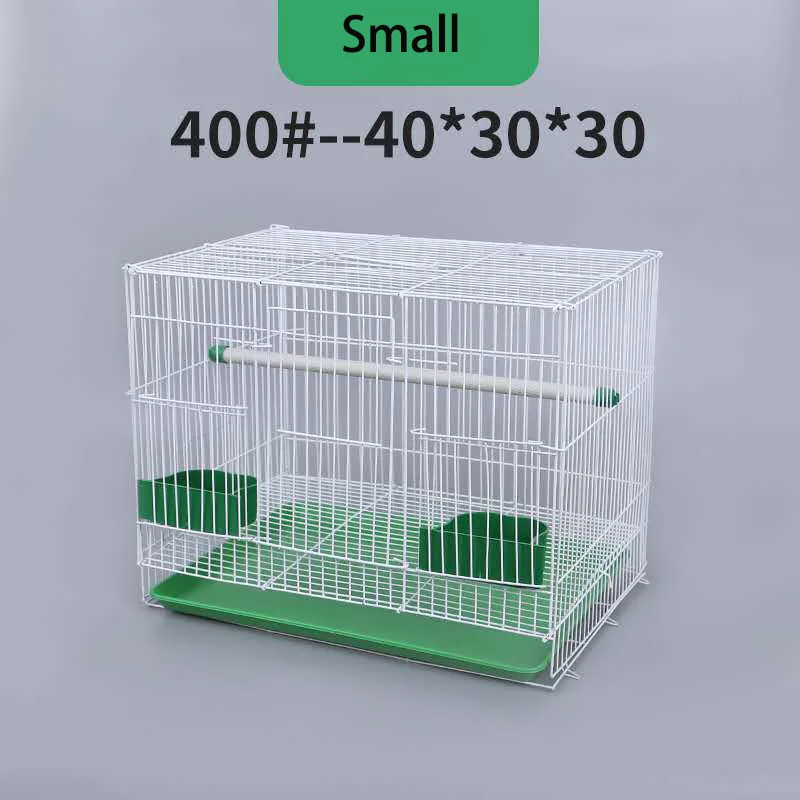 1PCS 40x30x30cm Foldable parrot Canaries viewing breeding antirust metal pet bird cage nest decoration feeder play stand