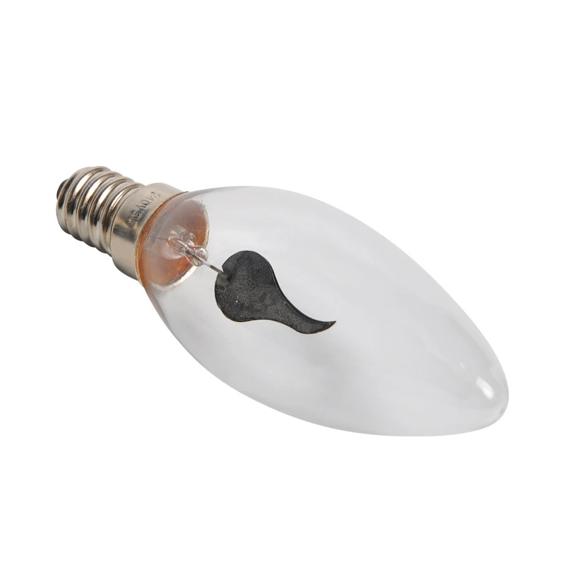 Лампа накаливания Эдисона для украшения дома винтажный мигающий светодиодный светильник E14 3W