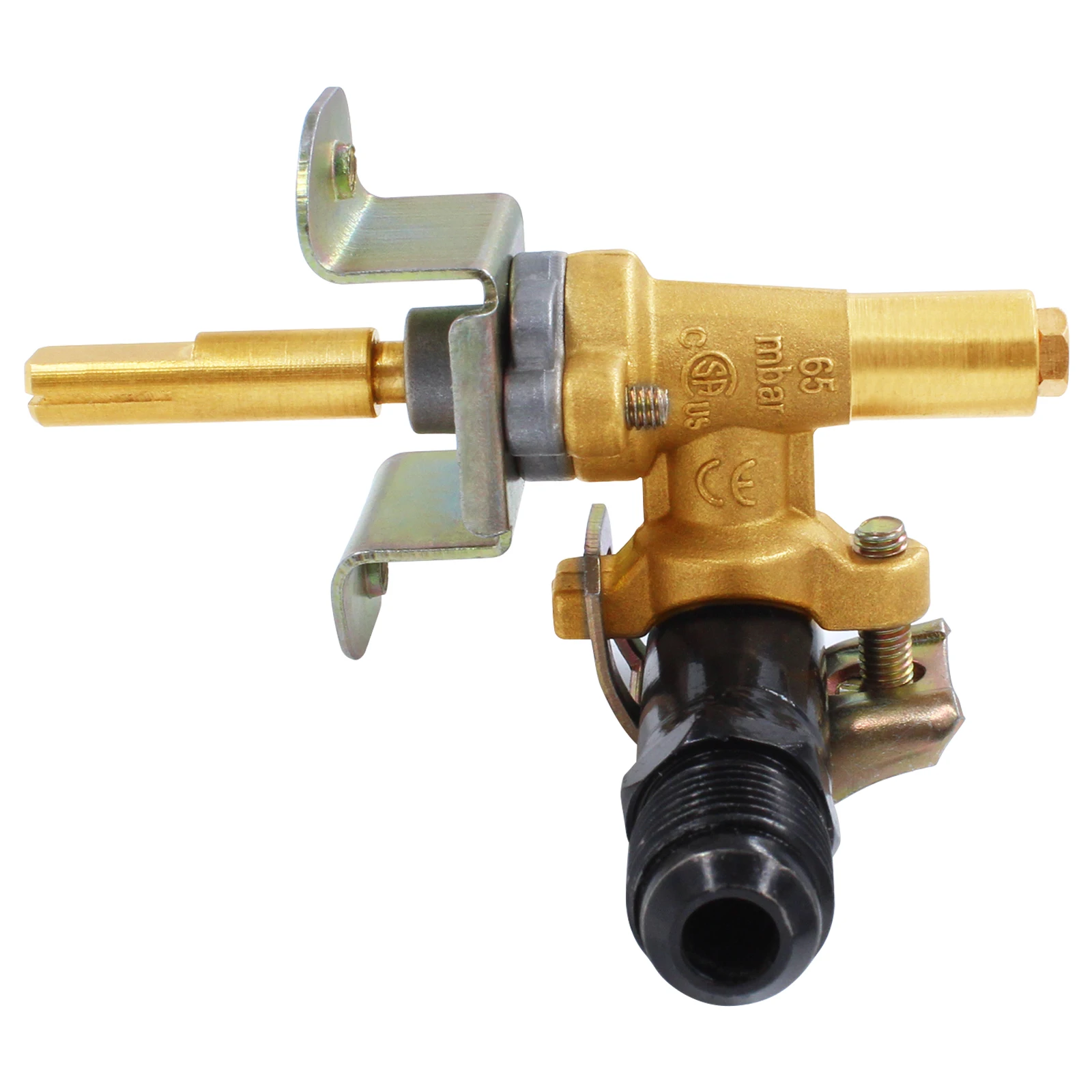 Earth Star Gas Fire Pit Brass Control valve with 3/8" Male Flare Manifold Pipe BBQ Grill Valve
