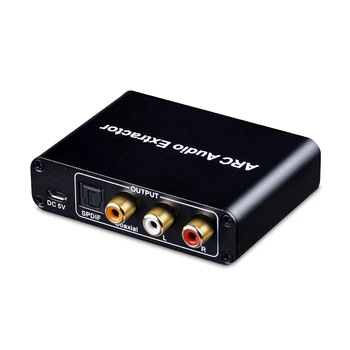 

HDMI ARC o Adapter, HDMI o Extractor ARC to Optical TOSLINK SPDIF Coaxial + Analog 3.5mm L/R Stereo o Converter (Mos
