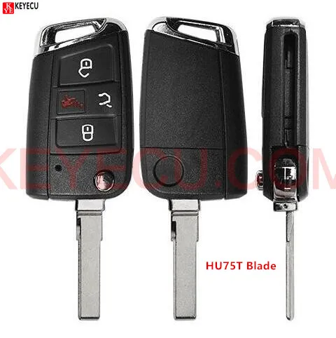 KEYECU-Flip-Keyless-Remote-Key-Shell-Case-4-Button-for-Volkswagen-Atlas-2018-2020-NBGFS12A01-MQB