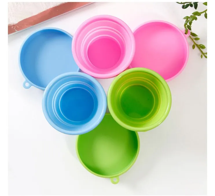 Outdoor Portable Water Cup Can Be Folded And Does Not Take Up Space Safe Healthy And Environmentally Friendly Silicone Drinkware