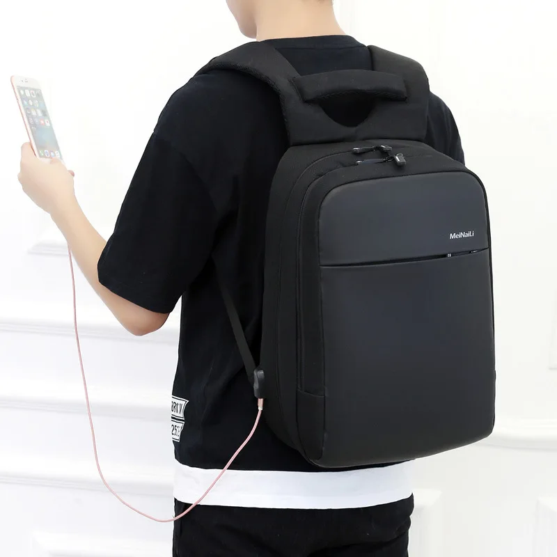 

Men Business Backpack 14-Inch Computer Bag Simple Versatile Middle School Students School Bag Cross Border Manufacturers a Gener
