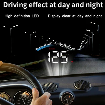 

Universal M6S Car HUD Display ODB II GPS Speedometer Tachometer Speed/Water Temperature/Voltage LED Head Up Display Projector