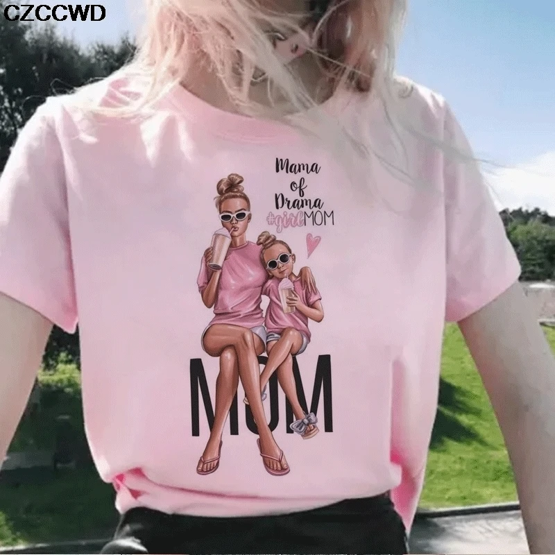 Mother's Day Gift Summer Casual Women T-shirts Ulzzang Streetwear Kawaii Print Tshirt Korean Tops Harajuku Short Sleeve T Shirt