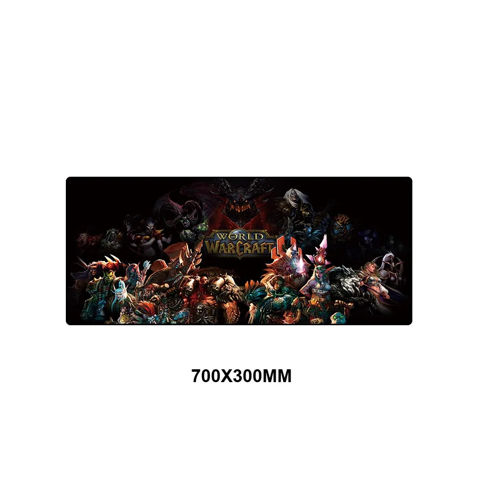 Warcraft коврик для мыши XL большой коврик для мыши Противоскользящий большой стол игровой геймер Коврик для мыши 70x30 см резиновая запирающая кромка компьютерный коврик - Цвет: MSSJ-RW044