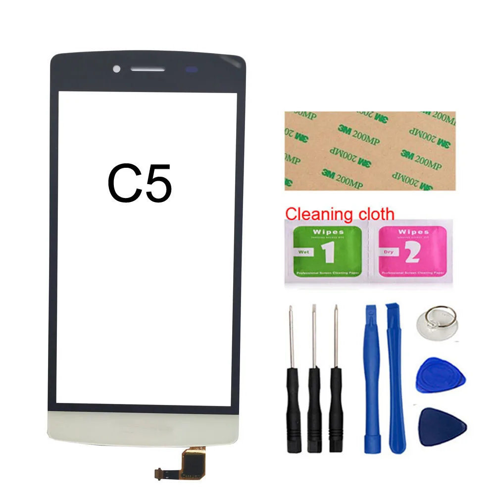 C5 White Tool Сенсорный экран для TP-Link Neffos C5/C5 Max сенсорный экран дигитайзер Сенсорная панель Замена - Цвет: C5 White Tool