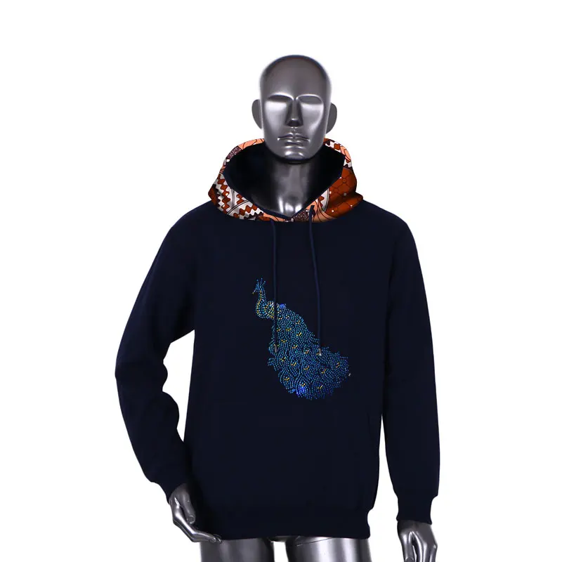 Новый стиль Зимний Африканский Мужской свитшот традиционный принт хлопок африканская одежда Дашики Pachwork свитшот из ткани WYN998